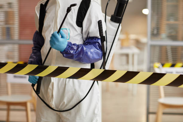 Professional Sewage Cleanup technician working in Carteret, NJ